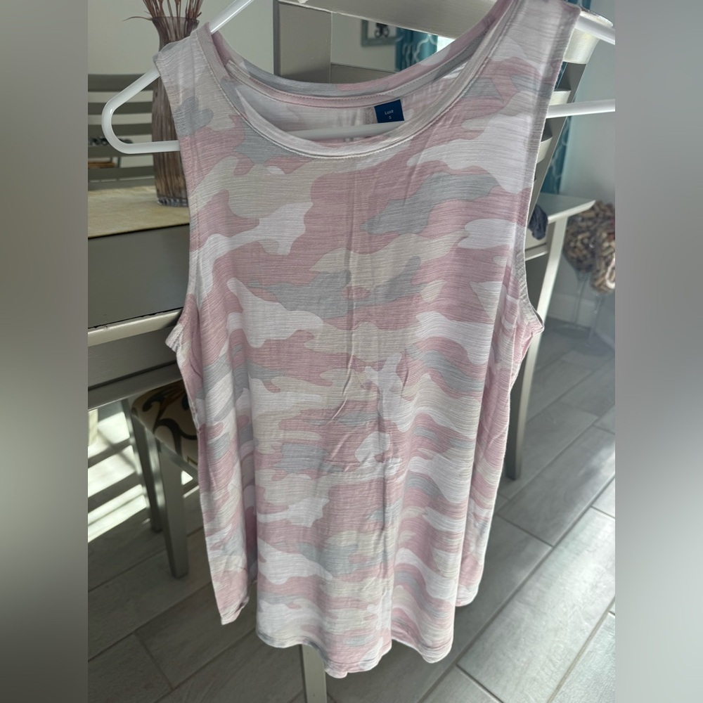 Womens Camouflage Pink Tank Top